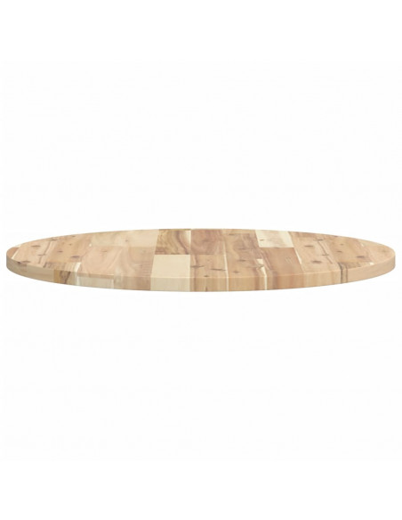 Piano Tavolo Rotondo Ø60x2 cm in Legno Massello di Acacia