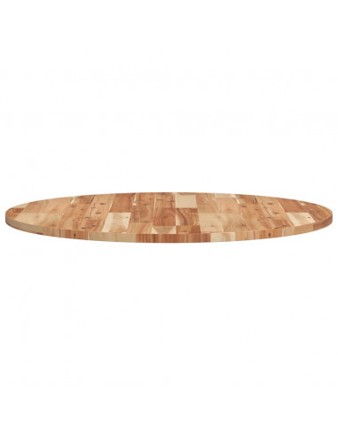Piano Tavolo Rotondo Ø80x2 cm in Legno Massello di Acacia
