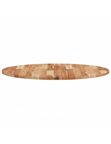 Piano Tavolo Rotondo Ø90x2 cm in Legno Massello di Acacia