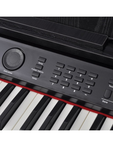 Pianoforte Digitale con 88 Tasti e Pedali in Melamina Nera