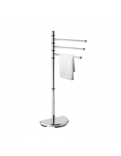 Piantana asciugamani a 3 bracci Gedy HI31 13 HIBISCUS Cromo