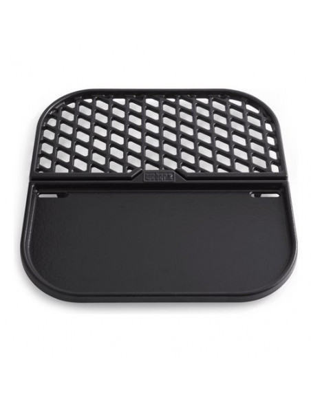 Piastra ghisa Weber 8858 Multifunzione con Griglia Nero