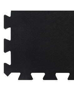 Piastrella per Pavimenti in Gomma Nera 12 mm 100x100 cm