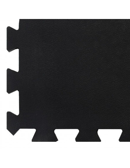 Piastrella per Pavimenti in Gomma Nera 12 mm 100x100 cm