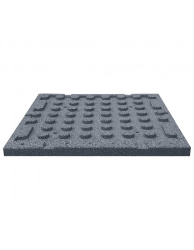 Piastrelle Anticaduta 18 pz in Gomma 50x50x3 cm Grigie