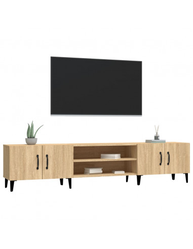 Mobile per TV Rovere Sonoma 180x31,5x40 cm in Legno Multistrato