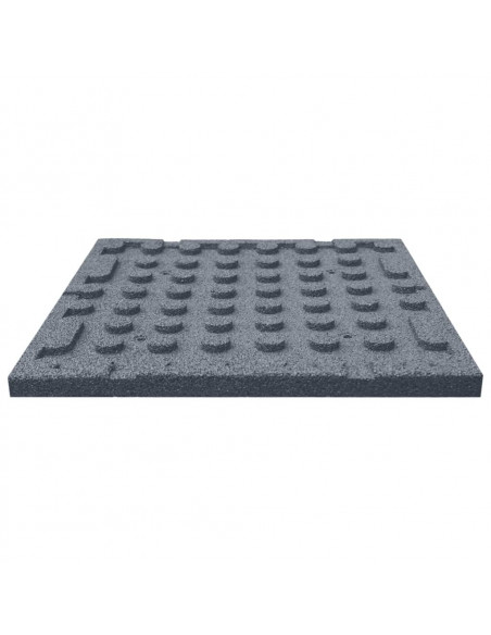 Piastrelle Anticaduta 6 pz in Gomma 50x50x3 cm Grigio
