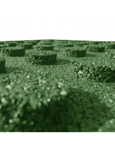 Piastrelle Anticaduta 6 pz in Gomma 50x50x3 cm Verde