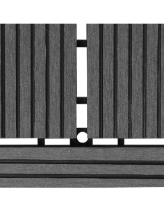 Piastrelle per Decking 22 pz 30x30cm 2mq in WPC Grigio