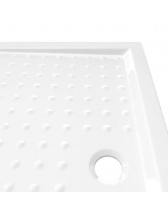Piatto Doccia con Superficie Puntinata Bianco 70x100x4cm in ABS