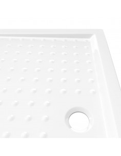 Piatto Doccia con Superficie Puntinata Bianco 80x100x4cm in ABS