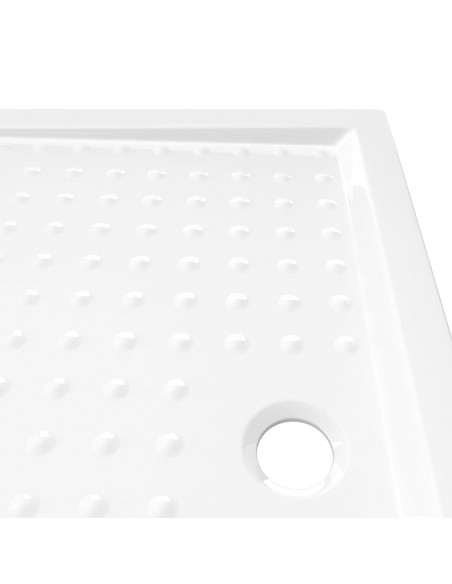 Piatto Doccia con Superficie Puntinata Bianco 80x100x4cm in ABS