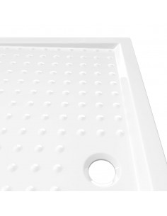 Piatto Doccia con Superficie Puntinata Bianco 80x120x4cm ABS