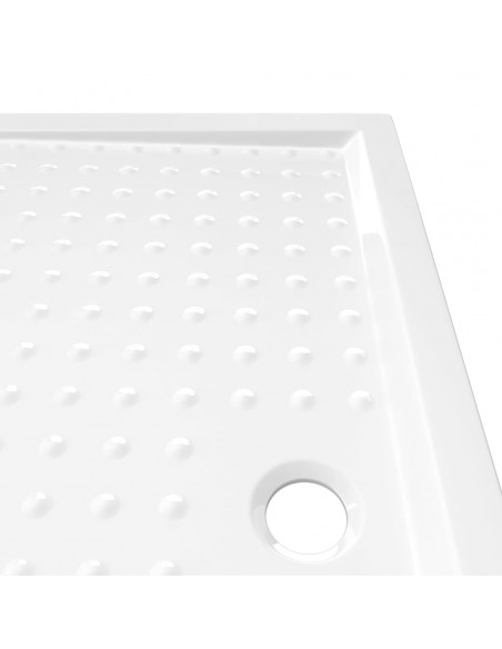 Piatto Doccia con Superficie Puntinata Bianco 80x120x4cm ABS
