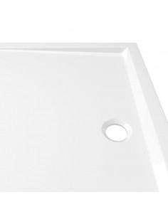 Piatto Doccia in ABS Rettangolare Bianco 80x110 cm