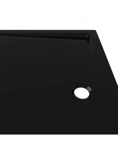 Piatto Doccia in ABS Rettangolare Nero 80x110 cm