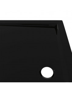 Piatto Doccia in ABS Rettangolare Nero 80x110 cm