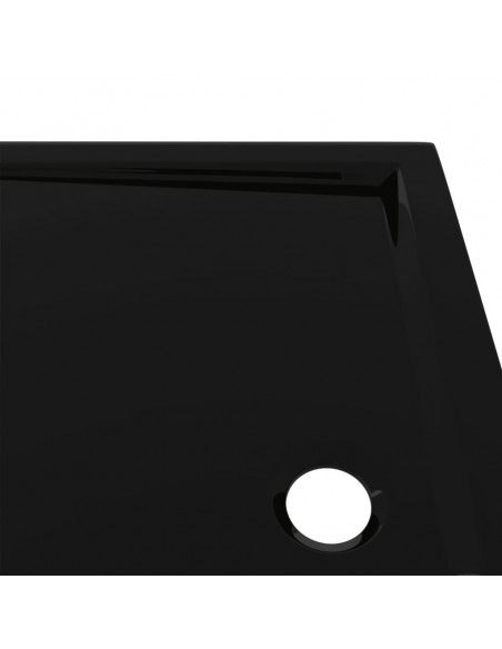 Piatto Doccia in ABS Rettangolare Nero 80x110 cm