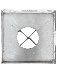 Picchetti di Terra 12 pz Argento 8x8x91 cm in Acciaio Zincato