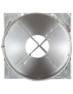 Picchetti di Terra 2 pz Argento 10x76 cm in Acciaio Zincato