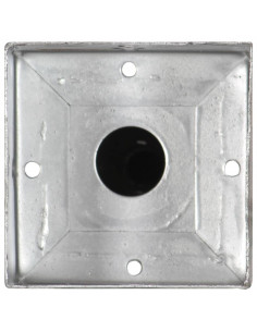 Picchetti di Terra 2 pz Argento 12x12x56 cm in Acciaio Zincato