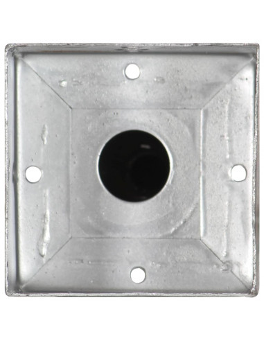 Picchetti di Terra 2 pz Argento 12x12x56 cm in Acciaio Zincato