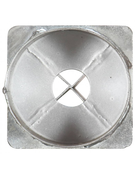 Picchetti di Terra 2 pz Argento 12x91 cm in Acciaio Zincato