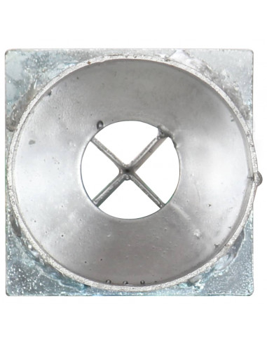 Picchetti di Terra 2 pz Argento 8x61 cm in Acciaio Zincato