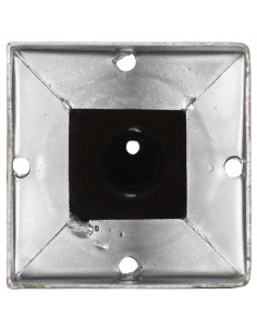 Picchetti di Terra 2 pz Argento 9x9x56 cm in Acciaio Zincato