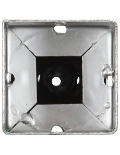 Picchetti di Terra 6 pz Argento 10x10x57 cm in Acciaio Zincato