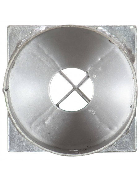 Picchetti di Terra 6 pz Argento 10x76 cm in Acciaio Zincato
