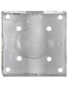 Picchetti di Terra 6 pz Argento 14x14x58 cm in Acciaio Zincato