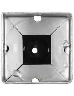 Picchetti di Terra 6 pz Argento 7x7x56 cm in Acciaio Zincato