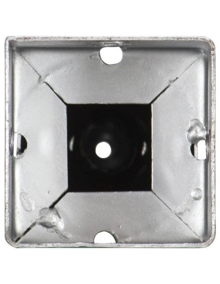 Picchetti di Terra 6 pz Argento 7x7x56 cm in Acciaio Zincato