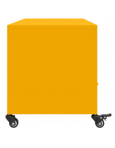 Mobile TV Giallo Senape 100,5x39x43,5 cm in Acciaio 2
