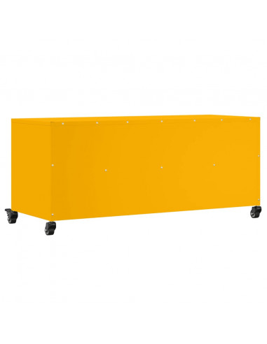 Mobile TV Giallo Senape 100,5x39x43,5 cm in Acciaio