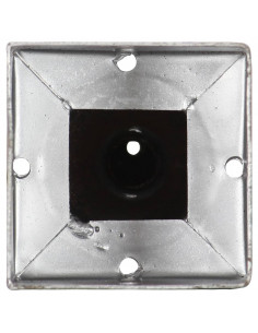 Picchetti di Terra 6 pz Argento 9x9x56 cm in Acciaio Zincato