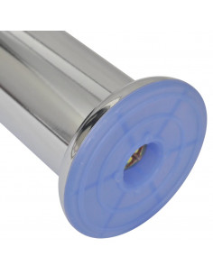 Piedini Rotondi per Divani 8 pz Cromati 120 mm