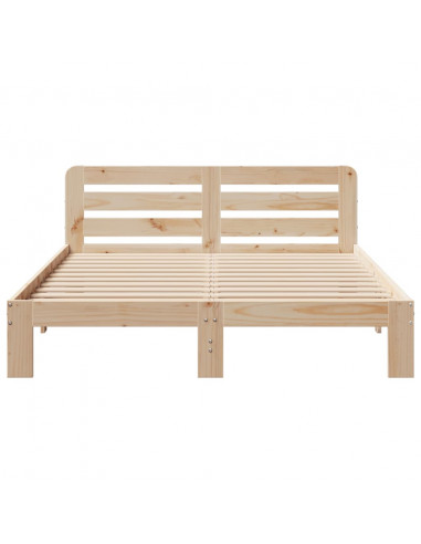 Letto senza Materasso 150x200 cm in Legno Massello di Pino