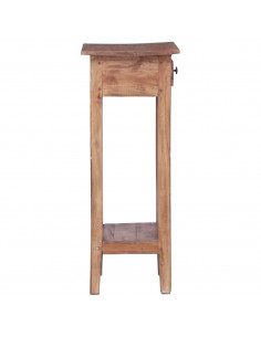 Piedistallo per Piante 30x30x67 cm in Legno Massello di Mogano