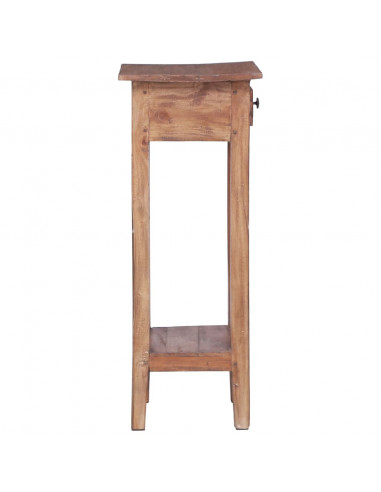 Piedistallo per Piante 30x30x67 cm in Legno Massello di Mogano