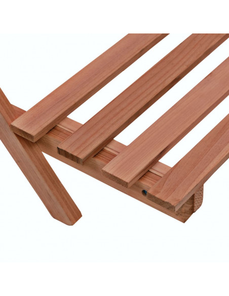 Piedistallo per Piante a 3 Mensole in Legno di Cedro 48x45x40cm