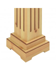 Piedistallo per Piante Quadrato Classico Legno 17x17x66 cm MDF