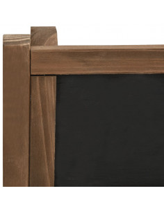 Piedistallo Piante 3 Livelli con Lavagna 40x30x90cm Legno Abete