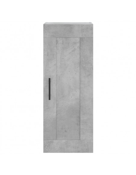Credenza Grigio Cemento 34,5x34x180 cm in Legno Multistrato
