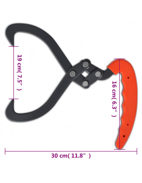 Pinze Tenaglie per Tronchi 4 pz con Manico in PVC