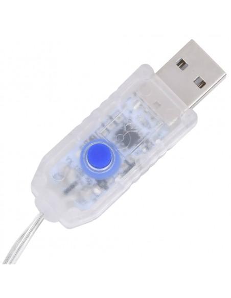Piramide Decorativa Cono di Luce LED Acrilico Blu 60 cm