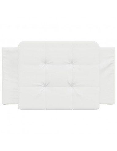 Cuscino Testiera Bianco 90 cm in Similpelle