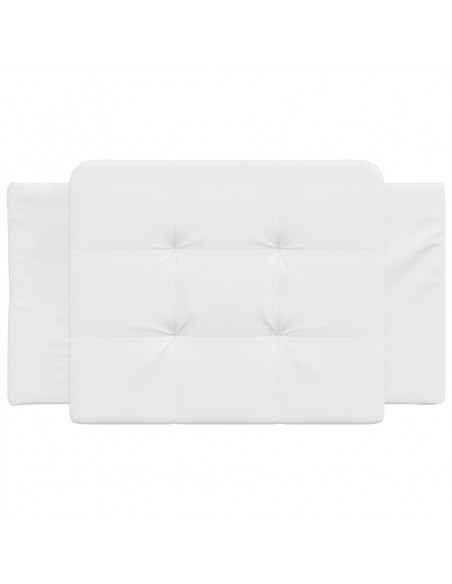 Cuscino Testiera Bianco 90 cm in Similpelle