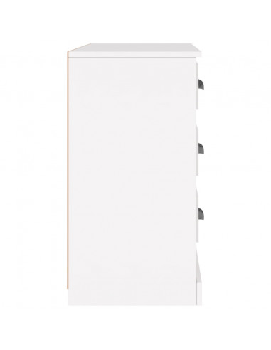 Credenza Bianca 104,5x35,5x67,5 cm in Legno Multistrato